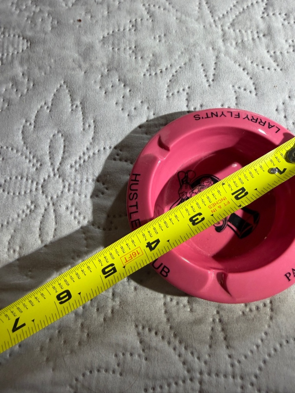Hustler Hollywood Pink Ceramic Ashtray - Picture 6 of 6